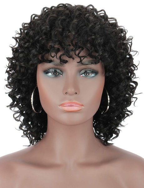 Beauart Short Curly Human Hair Wigs for Black Women 100% Brazilian Remy ...