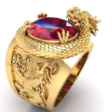ringsformen, Fashion, dragonring, gold