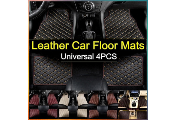 New 1/2/4PCS Waterproof Universal Car Floor Front & Rear Mats