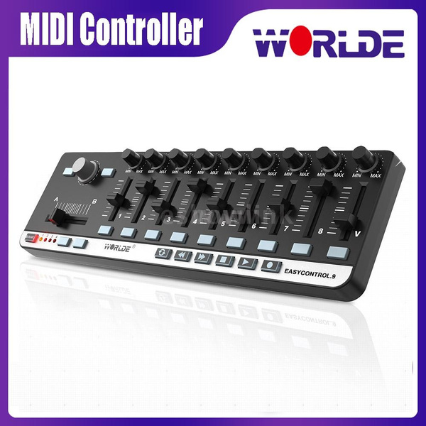 Worlde EasyControl.9 World Portable Mini USB Slim-Line Control Midi ...