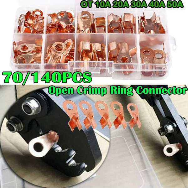 Offene Ring Kabel Schuhe Kupfer Zunge Anschluss Klemmen Stecker OT 10A - 600A Offene Ring Kabel Schuhe Kupfer Zunge Anschluss Klemmen Stecker OT 10A - 600A