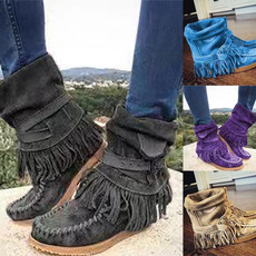 winterbootsforwomen, casual shoes, Tassels, Womens Boots