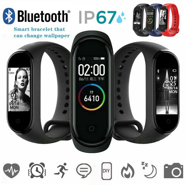 New M4 smartwatch, smart bracelet, the wallpaper of the watch can be  changed, IOS and Android support, IP67 waterproof | Wish