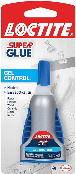 Loctite Super Glue Gel Control, 4 Gram Bottle (1364076), Clear, Single