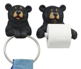 cabinbathroom, Bathroom, black, Bears