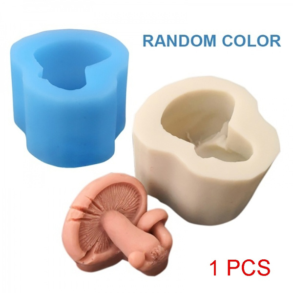 1Pc New Silicone Soap Mould 3D DIY Mushroom Shape Resin Mold