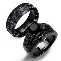 black diamond engagement rings for her