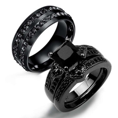 Couple Rings, blackcouplering, DIAMOND, wedding ring