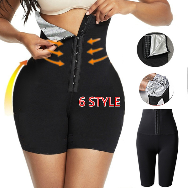 Women Hot Sweat Sauna Pants Waist Trainer Corset Body Shaping Underwear  Workout Fitness Yoga Pant Fajas Colombianas Fat Burner Workout Capris