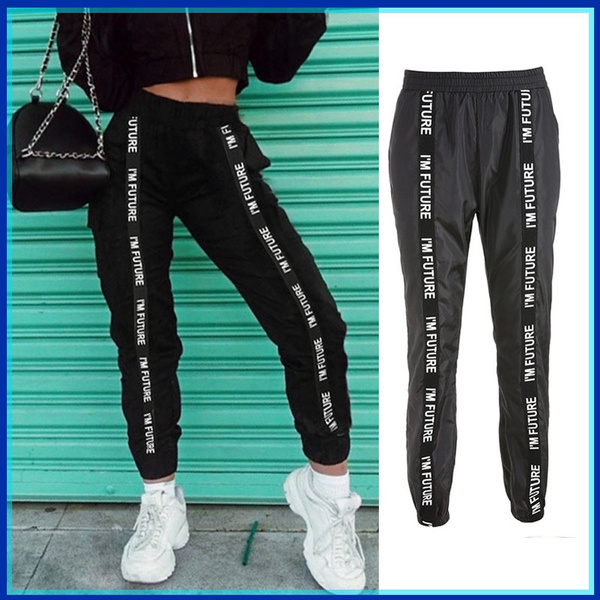 Women Casual Harem Pants Loose Jogging Sports Trousers With