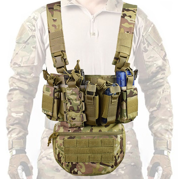 Tactical MK3 Chest Rig Vest Airsoft Molle Military Combat Vest with ...