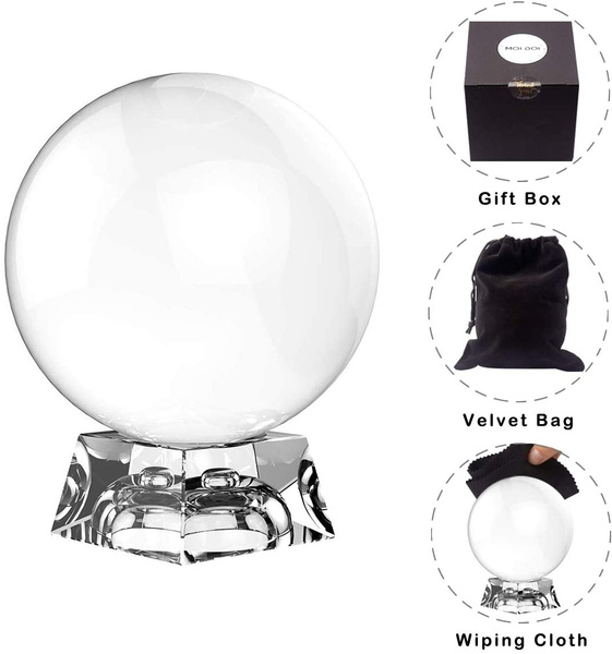 Crystal Ball, Crystal Clear Ball, K9 Crystal Suncatchers Ball with ...