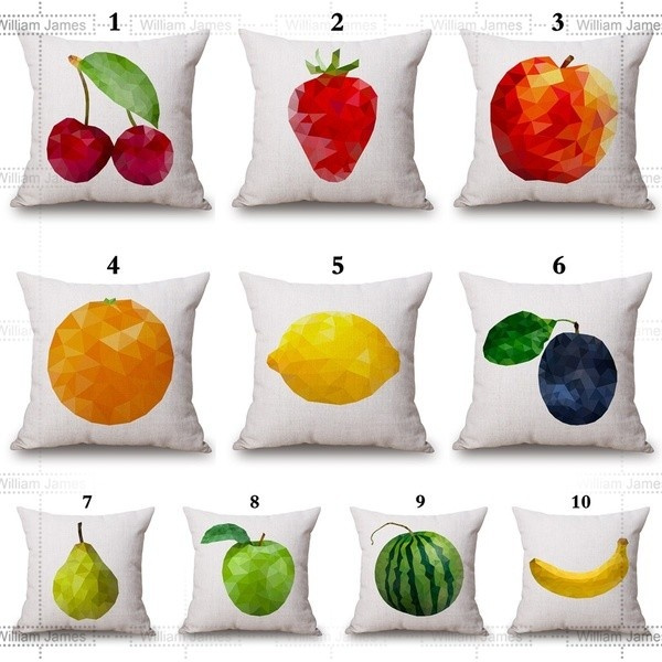 Color Geometric Throw Pillow Case Cushion Cover Home Car Decor Cotton Linen 18" 