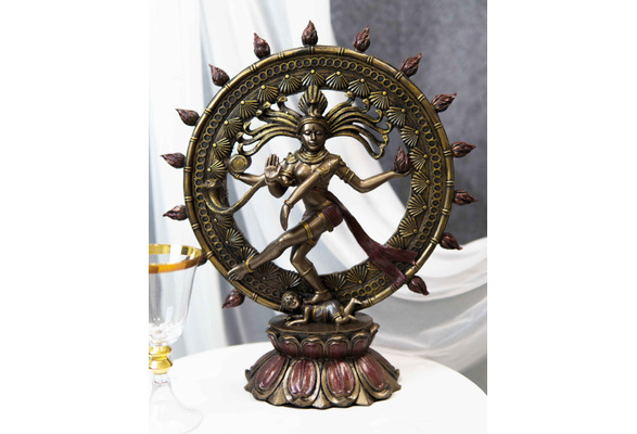 Large Hindu Supreme God Shiva Nataraja Statue 15H Cosmic Divine