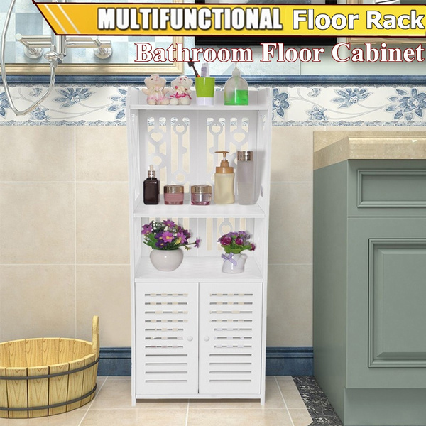 Small Bathroom Storage Corner Floor Cabinet With Doors And Shelves Thin Toilet Vanity Cabinet Towel Storage Shelf For Paper Holder Wish