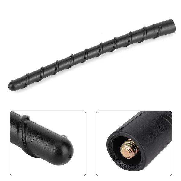 Antenna per autoradio, BOROCO Antenna universale per auto FM AM Antenna per autoradio ad alta flessibilità con connettore DIN maschio per camion, autobus, roulotte