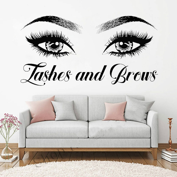 Quote Wall Vinyl Decal Quote Stickers Eye Decals Wall Murals for