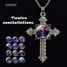 constellationnecklace, virgo, Silver Jewelry, Fashion