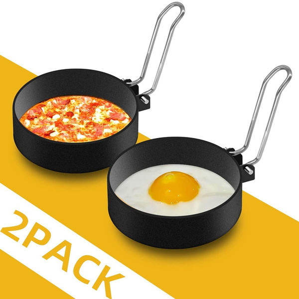 Egg Rings Mold for Cooking, Stainless Steel Round Egg Cooker Ring