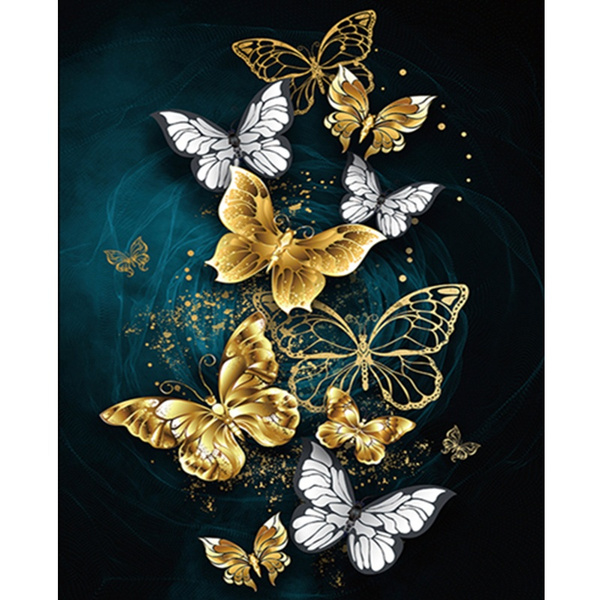 DIY 5D Butterfly Diamond Painting Full Drill Crystal Painting Rhinest  Painting Gifts for Wall Decoration Home Decoration