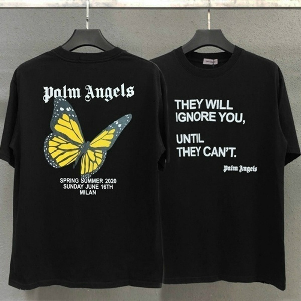 palm angels shirt butterfly