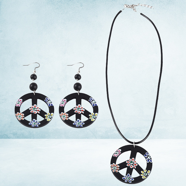 Hippie Costume Accessory Hippie Party Supplies Plastic Party Dress