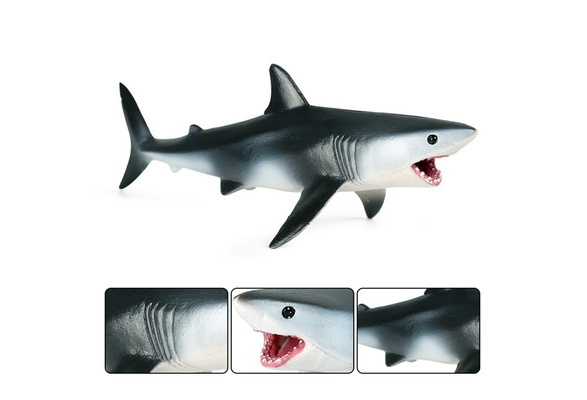 Lifelike Shark Shaped Toy Realistic Simulation Animals Model For Kid N9C5 