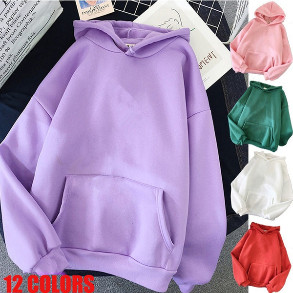 women's solid color sweatshirts