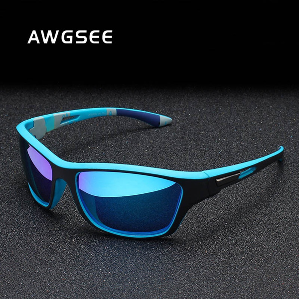 AWGSEE Outdoor Polarized Sports Sunglasses for Men Driving Cycling