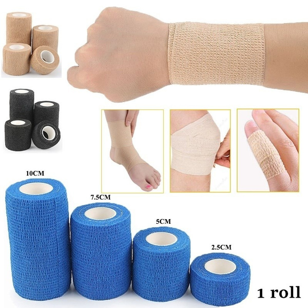 Ankle Finger Muscles Care Adhesive Bandage Elastic Sports Bandage Gauze Tape 