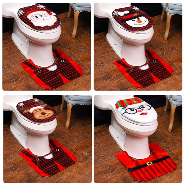 Christmas toilet cover hot sale