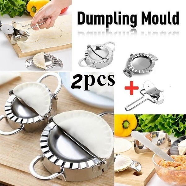 Stainless Steel Dumpling Mould Ravioli Maker Mold Pastry Pie Dough Press Cutter