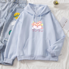 cute, korea, korean style, anime hoodie