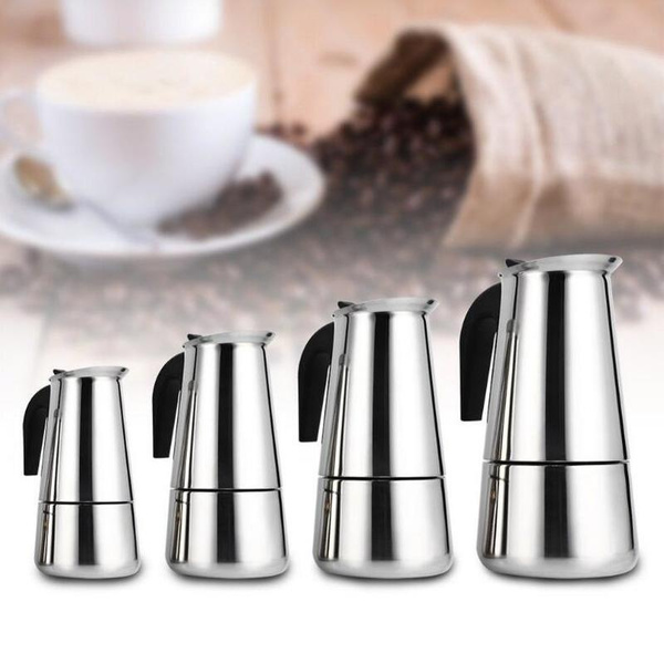 Moka Coffee Maker Coffee Pot For Kitchen Stainless Steel Mocha