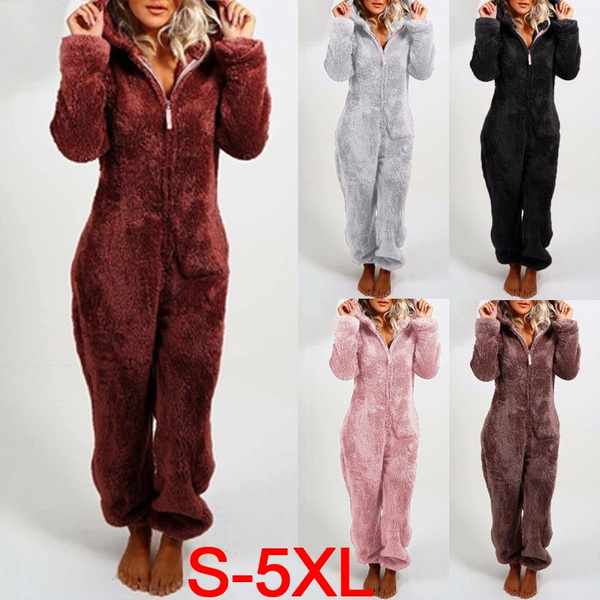 Invierno Mono De Manga Larga Con Capucha Para Mujer Casual Invierno Mono De Manga Larga Con Capucha Para Mujer Casual