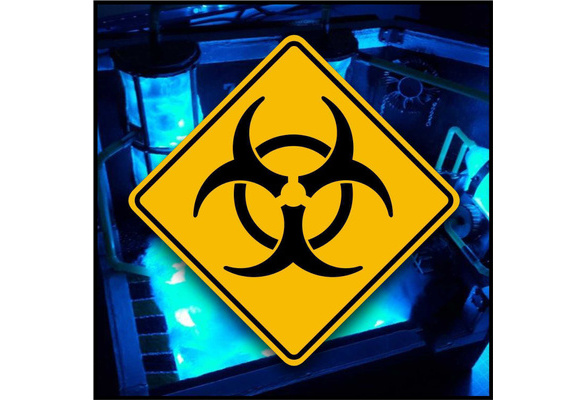 Science Details about   Biohazard Warning Placard Zombie Hunting Marker Aluminum Sign 