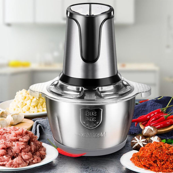 Electric Meat Grinder Food Processor Chopper Stainless Steel