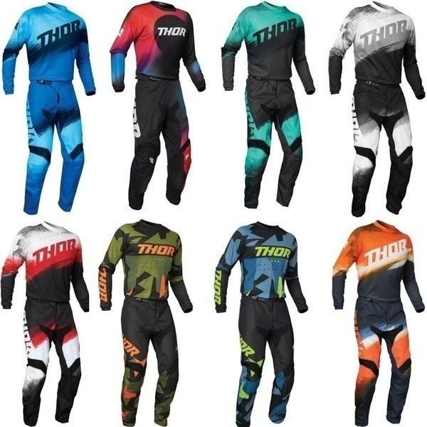 2020 New Thor Motocross Jersey+Pants Motorcycles Off-Road Mountain Moto ...