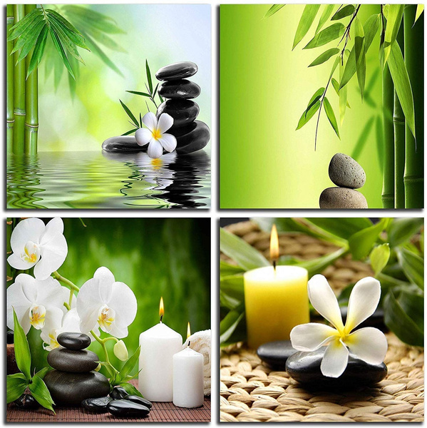 4 Panel Zen Canvas Print Spa Wall Art Massage Pictures On For Home Office Wish - Spa Wall Artwork 4 Panel Zen Canvas Print Spa Wall Art Massage Pictures On For Home Office Wish - Spa Wall Artwork