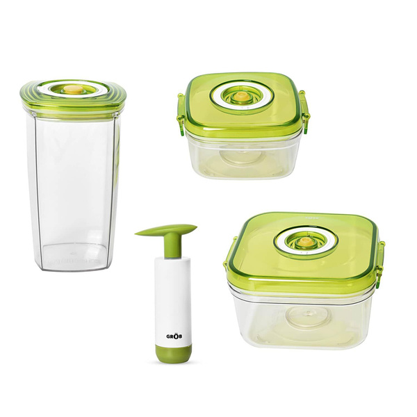Shop LC Set of 3/2 Vacuum Seal Container with Pump Home Kitchen Storage