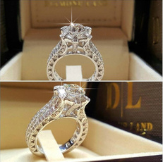 White Gold, Sterling, DIAMOND, wedding ring