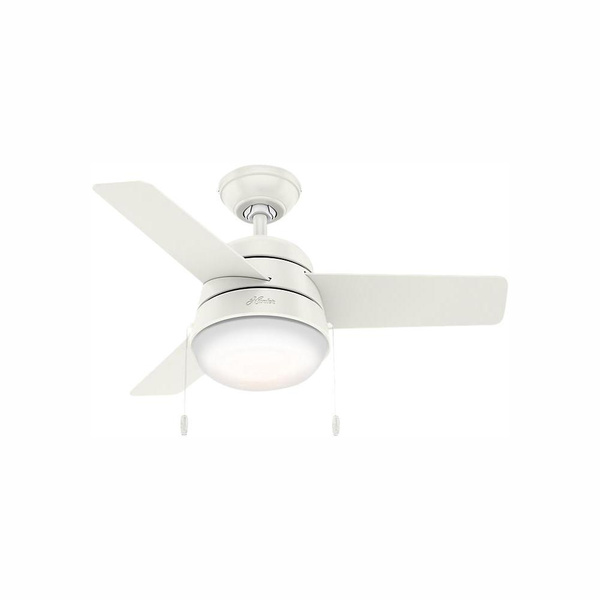 Hunter Fan Company Aker 32 Inch Indoor Ceiling With Led Light Kit White Wish Indoor Ceiling Fan With Led Light Kit, 32 Inch Ceiling Fan With Light