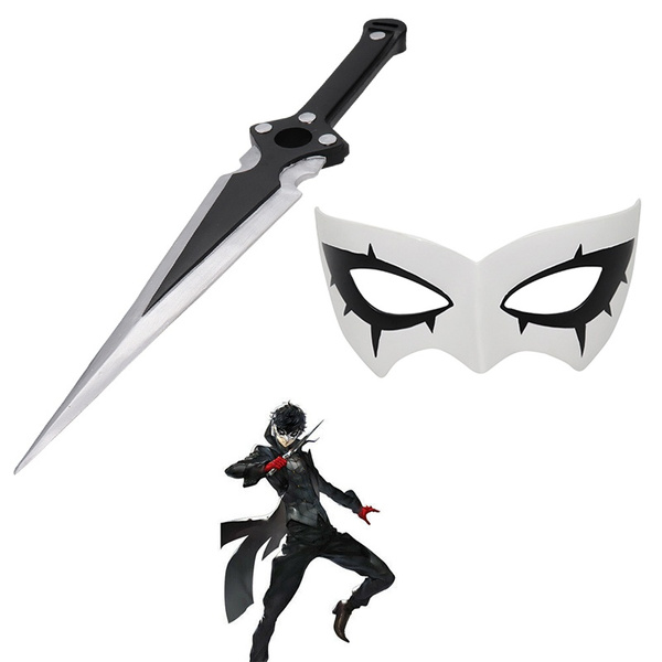 Shin Megami Tensei: Persona 5 Protagonist Akira Kurusu Joker Cosplay Mask  Dagger Weapon Accessories Prop – FM-Anime