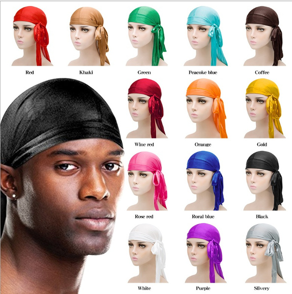 Durag / Du-rag / Do-rag / Bandana - Unisex - Orange / Blue