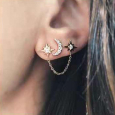Star, Jewelry, Chain, Stud Earring