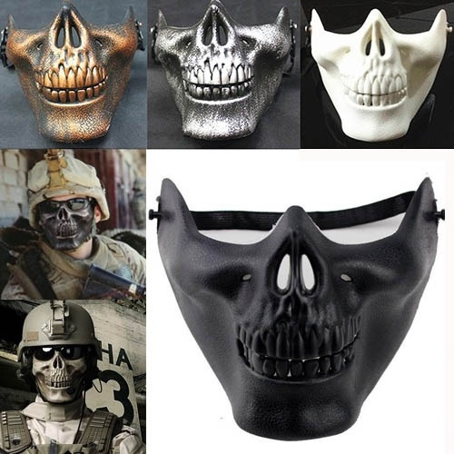 half face mask skull