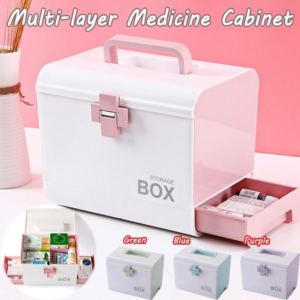 1 Pc Multi-layer Storage Organizer Medicine Box Portable Medical