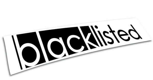 2pcs Details about BlackListed _ HQ BlackListed JDM style Die Cut Vinyl ...