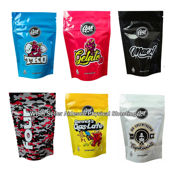 25/50 bags Gasco mylar bag smell proof fourlato gelato33 and Gaslato ...