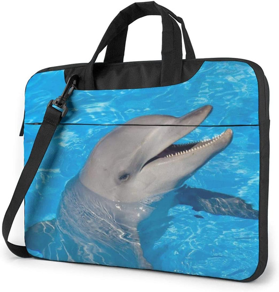 Laptop Shoulder Bag 15.6 Inch Dolphin Briefcase Protective Bag